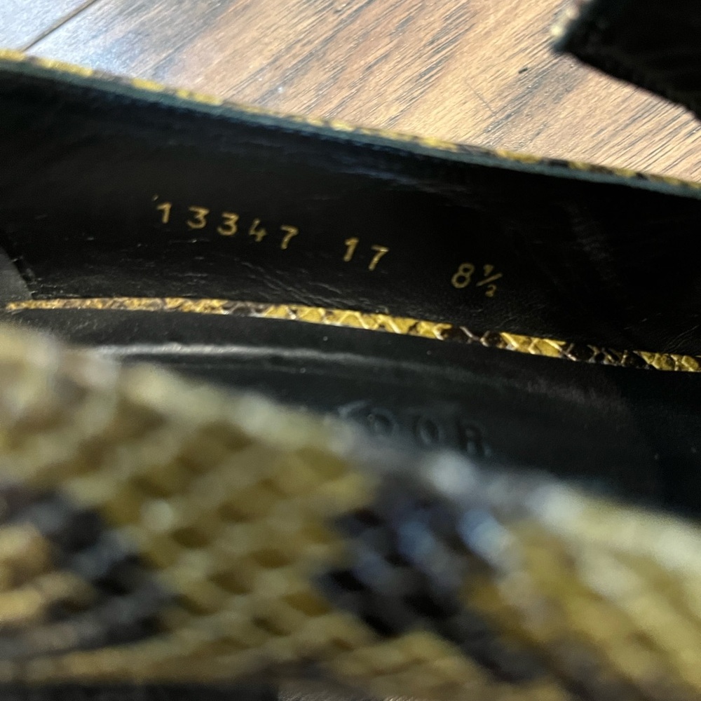 Freda Salvador Two Tone Python Print Loafers Sz 8… - image 8